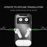 WT2 Simultaneous Translator Headset Business Interpretation Overseas Travel Support 40 Language Translation Translation Earplugs