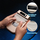 17 Keys Electric Kalimba 4 Kinds of Timbre Built-In Battery BT Connetion Mbira Finger Piano Electronic Musical Instrument Gifts