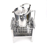 Outdoor 1.2L Stainless Steel Kettle Picnic Camping Hanging Pot Portable Coffee Pot Teapot Camping Cooker for Hiking Camping Trip
