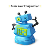 DEERC Baby toy Robots for boys or girls trajectory tracking robots for kids Robot Toy Magic Line with Intelligent Pen and Pape