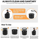 Portable Toilet For Camping,Folding Portable Toilet For Car,Toilet For Camp,Hiking,Long Trips,Traffic Jam,Washable