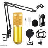 BM800 Condenser Microphone Professional Live Podcasting Microphone with Sound Card for YouTube Subscribers PC Gaming Voice Skype