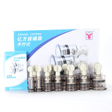 12 Pieces Cups Vacuum Cupping Body Massager Suction Cups Jar Set  Cupper Hand Swich Cups Suction Therapy for Massage