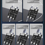 MECHANIC DT3 Data Cable Detection Board USB Cable Tester Short Circuit On-Off Switching For iOS Android Type-C Test Board Tool