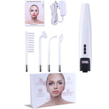 Portable High Frequency Face Massager Acne Wrinkles Remover Massageador Facial Hair Massager Skin Care Device With LED Display
