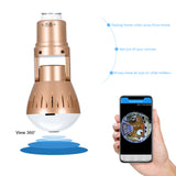 1080P Light Bulb Camera Lamp 360 Degrees FishEye Panoramic IP Camera Home Security Infrared and White Light Wireless P2P Camera