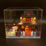 DIY Wooden Dollhouse Chinese Town Architecture Doll Houses Miniatures with Furniture Toys for Children Friend Birthday Gift
