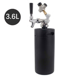 Complete 3.6L/115OZ Mini Keg System Tailgating Camping Picnic Party Portable Taproom Mini Keg Dispenser Kegerator Kit
