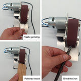 Multifunctional Grinder Mini Electric Belt Sander DIY Polishing Grinding Machine Cutter Edges Sharpener Home DIY Tool Sets