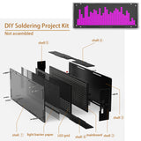 Diy led music spectrum display Kit 16x32 rhythm lights clock temperature 8 kinds Spectrum mode SMD soldering project