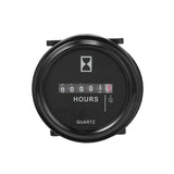 12V 24V Hour Meter for Marine Boat Engine 2" Round Waterproof Gauge Moto Car Trucks Mechanical Hour Meter Counter Timer