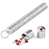 Aluminum Alloy Pill Box for Travel 7 Day Daily Medicine Storage Box Waterproof 7 Compartments Pill Container For Healthy Care