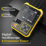 FNIRSI 200kHz 2.4 Inch Bandwidth Oscilloscope Transistor Tester Digital Oscilloscope 2 In 1 PWM Square Waves Output Oscilloscope