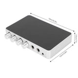 HD Multimedia Interface Mixer 4K 1080P DC 12V Adjustable Sound Microphone Amplifier AC 100-240V 50-60Hz for Laptops Computers