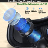Blu-Ray VR Virtual Reality 3D Glasses Box Stereo VR Google Cardboard Headset Helmet for IOS Android Smartphone,Bluetooth Rocker
