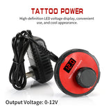 Tattoo Machine Kit LCD LCD Digital Screen 18V Tattoo Power Cartridges Needle Professional Complete for Tattoo Beginners Artist