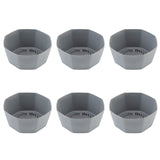6pcs Modern Indoor Plants Balcony Gifts Flower Pot Bonsai Tabletop Round Garden Thickened Nordic Style Office With Drainage Hole