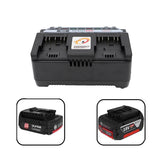Li-Ion Battery Charger Double Slide Port 4A GAX1418-02 USB GAL1860CV for  18V 14.4V BAT618 BAT614 BAT609 EU Plug