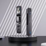 Wifi Smart Electronic Door Lock With Video Intercom Eye Cat Camera Doorbell Digital Printing Password Fingerprint IC Cards Keys