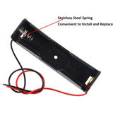 20pcs 18650 Battery Holder 18650 Battery Clip 1 Slots 3.7V Plastic 18650 Battery Storage Box Case with Connect Lead