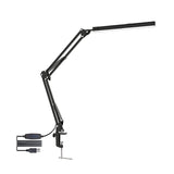 Desk Lamp LED, 14 W Swivel Arm Architect Lamp, Office Table Lamp with 3 Color Modes Eye Protection, Flexible Clamp Light
