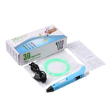 3D Printing Pen Digital Display Intelligent 3D Pen High Temperature 3D Graffiti Painting Pens with USB Educational Toys Gift