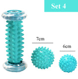 Yoga Foot Massage Ball Plantar Fascia Roller Muscle Relaxation Sports Fitness Balls Peanut Transmembrane Ball Body Exercise Set