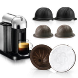 Aluminum Foil Capsule Lid Kits Food Grade Capsule Cup Seals Film Coffee Machines Replacement Reusable for Nespresso Vertuo