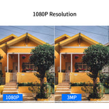 Hiseeu Wireless WIFI Dome Camera Outdoor 1080P 5x Digital Zoom PTZ Control IP Camera Audio CCTV Surveillance For House security
