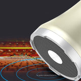 2 Set L-698D 20W Portable Wireless Bluetooth Karaoke Microphone Speaker with Big Power for Sing/Meeting, Gold & Red