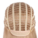 Wig Ladies Short Hair Blonde Full Top Chemical Fiber Head Cover Pixie Cut Wigs