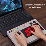 GENUINE 8BitDo Arcade Stick Joystick Game Controller fo Nintendo Switch PC Steam