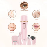 4 in 1 Electric Razor for Women Flawless Eyebrow Hair Remover Lady Shaver Electric Body Epilator for Legs Arms Bikini Line