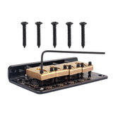 1 Set Guitar Saddle Bridge for 4 String Cigar Box Bass Guitar Black