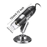 Adjustable 1600X 2MP 1080P 8 LED Digital Microscope Type-C/Micro USB Magnifier Electronic Stereo USB Endoscope For Phone PC