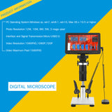 7-inch LCD Digital Microscope 1200X Magnification Portable Rechargeable Microscope Video Camera Microscope with Remote Control