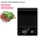 3KG/0.1g Electronic Kitchen Scale LCD Digital Precision Scale With Timer Scale Smart Coffee Scale Household Food Scale with Pad