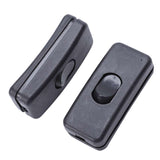 10Pcs AC125V 3A 250V 6A Black ON/OFF In Line Cord Switches for Bedroom