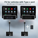 Wired Wireless Auto Dongle Mirror For Modify Android Screen Car Smart Link 14 15 Plug Play Non Inductive Connection For Carplay