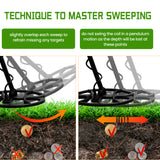 TC-600 Metal Detector 11" Waterproof Search Coil Handheld with Backlight Metal Detector High Sensitivity Metal Detecting Tool