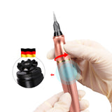 BMX 2 head Tattoo Machine Kits Digital Rotary Tattoo Machine Pen Set Permanent Makeup Micropigmentation Device Cartridge needles
