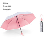 8 Ribs Pocket Mini Umbrella Anti UV Paraguas Sun Umbrella Rain Windproof Light Folding Portable Umbrellas for Women Men Children