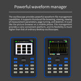DSO1C15 Oscilloscope Professional Digital Oscilloscope 500MS/s Sampling Rate 110MHz Analog Bandwidth Support Waveform Storage