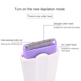 2 In 1 Rechargeable Electric Epilator Women Painless Hair Removal Lady Epilator Device Instant Sensor Light Shaver Dropshipping