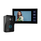 Smart 7 Inch Wired Color Video Doorbell Peephole Camera Viewer Remote Control Unlock Infrared Night Vision Light 165*110*65mm