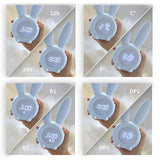 Bunny Ear LED Digital Alarm Clock Electronic LED Display Sound Control Cute Rabbit Night Lamp Desk Clock For Home Decoration