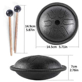 hLURU 5.5 Inch Steel Tongue Drum 6 -Tone with Travel Bag and Mallets, Percussion Instrument, Harmonic Handpan Drum