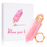 Rose Quartz Jade Roller Ball Bottle Crystal Essential Oil Roller Facial Body Roller Gua Sha Beauty Health Face Lift Massage Tool