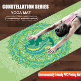 2021 New PVC Beautifully Constellation Printed Yoga Mat 6MM Beginner Non-slip Fitness Mat for Gym Home Travel Pad