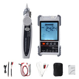 ET616/ET618 Network Cable Tester Analogs Digital Search POE Test Network Cable Length Short Open Circuit Measure Tracker